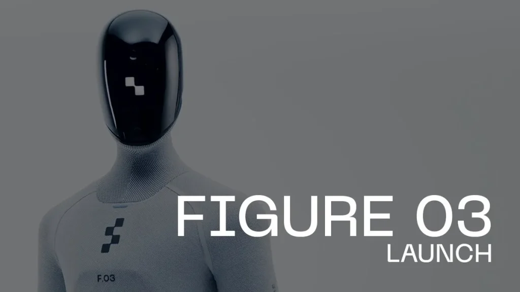 Stillbild ur Figure AI:s video om den humanoida roboten Figure 03